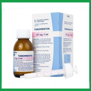Nhà Thuốc Tiến Thành - Bột hỗn dịch uống Taromentin 457mg/5ml điều trị nhiễm trùng viêm xoang, tai giữa, đường hô hấp (12.6g) 2 Nhà Thuốc Tiến Thành - Taromentin 457mg2