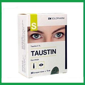 Dung dịch nhãn khoa Taurine-Solopharm 4% điều trị loạn dưỡng giác mạc, viêm giác mạc (20 tuýp x 1ml)