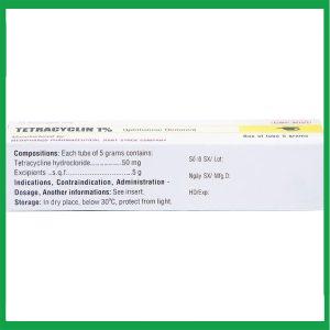 Nhà Thuốc Tiến Thành - Thuốc mỡ tra mắt Tetracyclin 1% Medipharco điều trị đau mắt hột 1 Nhà Thuốc Tiến Thành - Tetracyclin 1 Medipharco 3