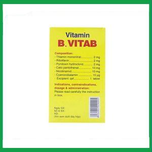 Nhà Thuốc Tiến Thành - Thuốc Vitamin B.Vitab B12 Danapha phòng và điều trị tình trạng thiếu Calci và Vitamin B (100 viên) 4 Nhà Thuốc Tiến Thành - Thiet ke chua co ten 13 1