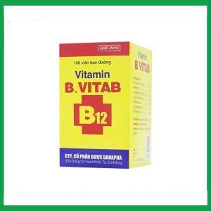 Nhà Thuốc Tiến Thành - Thuốc Vitamin B.Vitab B12 Danapha phòng và điều trị tình trạng thiếu Calci và Vitamin B (100 viên) 3 Nhà Thuốc Tiến Thành - Thiet ke chua co ten 14