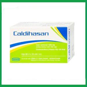Thuốc Caldihasan Hasan phòng và điều trị thiếu hụt vitamin D, canxi (3 vỉ x 10 viên)