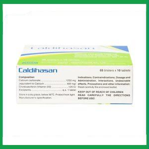 Nhà Thuốc Tiến Thành - Thuốc Caldihasan Hasan phòng và điều trị thiếu hụt vitamin D, canxi (3 vỉ x 10 viên) 5 Nhà Thuốc Tiến Thành - Thiet ke chua co ten 20
