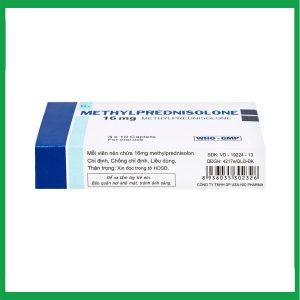 Nhà Thuốc Tiến Thành - Thuốc Methylprednisolone 16mg- Nic Pharma kháng viêm và ức chế miễn dịch, chống dị ứng (3 vỉ x 10 viên) 1 Nhà Thuốc Tiến Thành - Thiet ke chua co ten 6 1