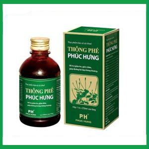 Thông phế Phúc Hưng – Hỗ trợ giảm ho đờm, thông thoáng phế quản (Hộp 1 chai x 250ml)