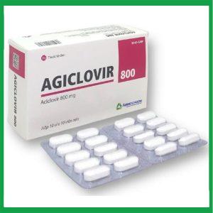 Thuốc Agiclovir 800 Agimexpharm điều trị nhiễm Herpes zoster, thuỷ đậu