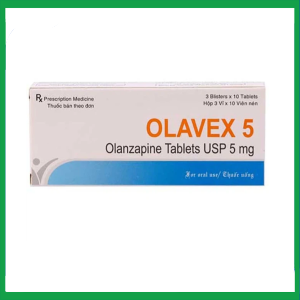 Thuốc Olavex 5 Akums điều trị bệnh tâm thần phân liệt (3 vỉ x 10 viên)