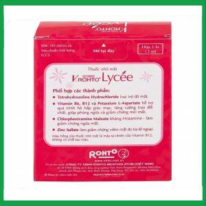 Nhà Thuốc Tiến Thành - Thuốc nhỏ mắt V.Rohto Lycée 13ml điều trị đỏ mắt, ngứa mắt, mỏi mắt 2 Nhà Thuốc Tiến Thành - Thuoc nho mat V.Rohto Lycee 13ml dieu tri do mat ngua mat moi mat 3