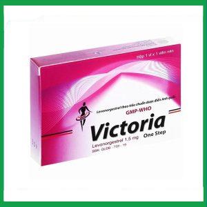 Thuốc Victoria 1,5mg Babiophar dùng để tránh thai khẩn cấp, dùng trong vòng 72 giờ sau giao hợp (1 viên)