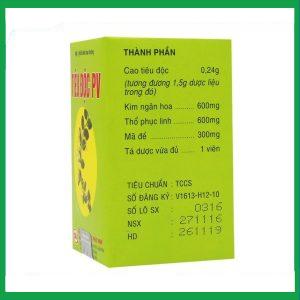 Nhà Thuốc Tiến Thành - Thuốc Tiêu Độc PV điều trị dị ứng, mẩn ngứa, mày đay (60 viên) 1 Nhà Thuốc Tiến Thành - Tieu doc 2