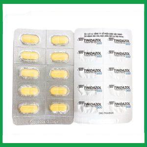 Nhà Thuốc Tiến Thành - Thuốc Tinidazol 500 dự phòng nhiễm khuẩn sau phẫu thuật (10 vỉ x 10 viên) 1 Nhà Thuốc Tiến Thành - Tinidazol 500mg 2 1