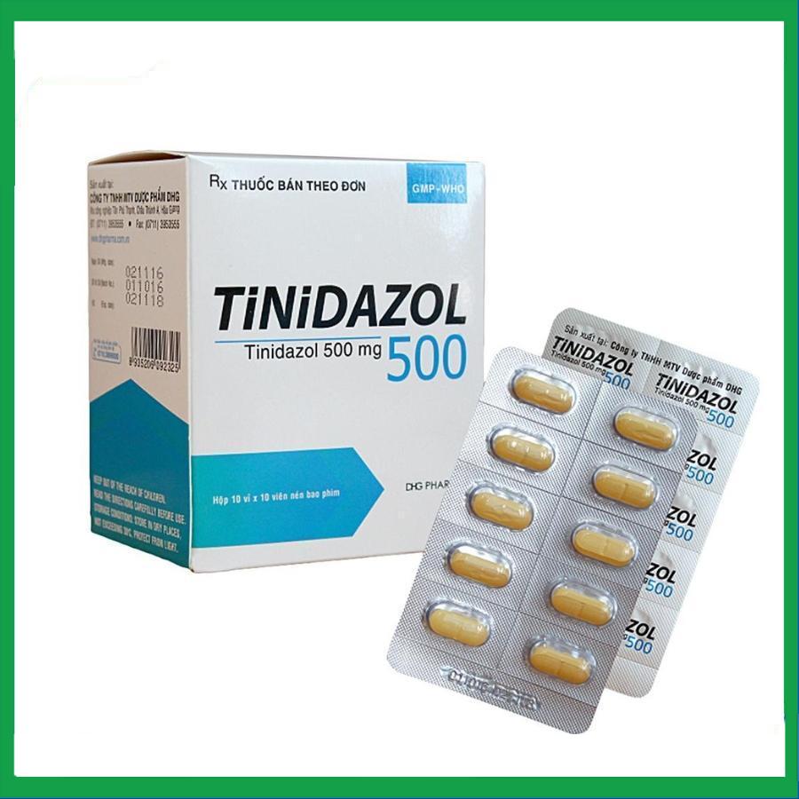 Tinidazol-500mg.jpg Nhà Thuốc Tiến Thành - Tinidazol 500mg