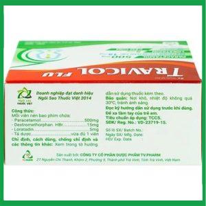 Nhà Thuốc Tiến Thành - Thuốc Travicol Flu TV.Pharm 3 Nhà Thuốc Tiến Thành - Travicol 1