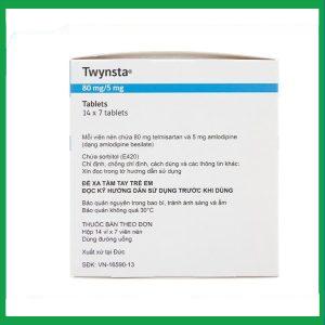 Nhà Thuốc Tiến Thành - Twynsta 80mg/5mg trị tăng huyết áp (14 vỉ x 7 viên) 1 Nhà Thuốc Tiến Thành - Twynsta 80 5mg 2