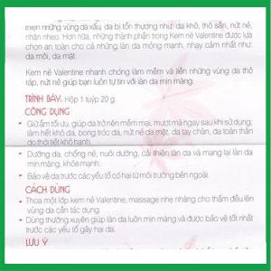 Nhà Thuốc Tiến Thành - Kem nẻ Valentine Sao Thái Dương 20g 1 Nhà Thuốc Tiến Thành - Valentine1