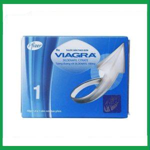 Thuốc Viagra 50mg Pfizer điều trị rối loạn cương dương (1 vỉ x 1 viên)