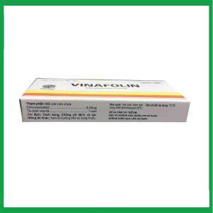 Nhà Thuốc Tiến Thành - Thuốc Vinafolin Ba Đình điều trị thay thế hormon sinh dục nữ ở những người bệnh mãn kinh Hộp 10 viên · 1 Nhà Thuốc Tiến Thành - Vinafolin 1