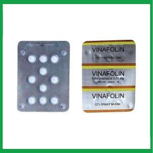 Nhà Thuốc Tiến Thành - Thuốc Vinafolin Ba Đình điều trị thay thế hormon sinh dục nữ ở những người bệnh mãn kinh Hộp 10 viên · 2 Nhà Thuốc Tiến Thành - Vinafolin 2