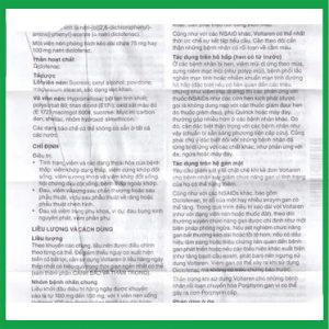 Nhà Thuốc Tiến Thành - Thuốc Voltaren SR 75mg Novartis điều trị viêm và thoái hóa khớp 2 Nhà Thuốc Tiến Thành - Voltaren SR 75mg3