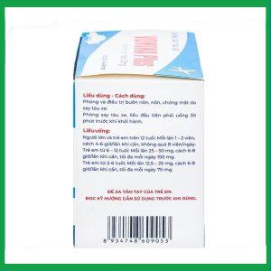 Nhà Thuốc Tiến Thành - Thuốc Vomina Plus 50mg phòng và điều trị triệu chứng buồn nôn, chóng mặt khi say tàu xe (25 vỉ x 4 viên) 1 Nhà Thuốc Tiến Thành - Vomina 2