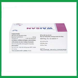 Nhà Thuốc Tiến Thành - Thuốc Waisan 50mg Bidiphar cải thiện triệu chứng tăng trương lực cơ (10 vỉ x 10 viên) 3 Nhà Thuốc Tiến Thành - Waisan1