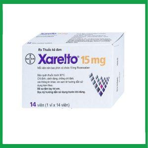 Thuốc Xarelto 15mg Bayer phòng ngừa thuyên tắc huyết khối tĩnh mạch (1 vỉ x 14 viên)