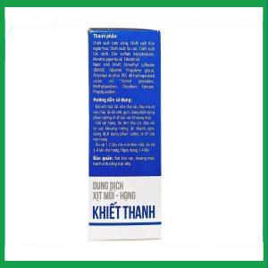Nhà Thuốc Tiến Thành - Xịt Mũi Họng Khiết Thanh - Làm sạch, loại bỏ bụi bẩn ( Lọ 30ml) 2 Nhà Thuốc Tiến Thành - Xit mui hong Khiet Thanh 3
