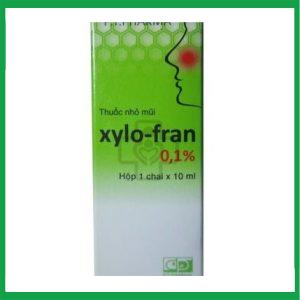 Thuốc Xylo-fran 0.05% điều trị các triệu chứng ngạt mũi do viêm mũi, cảm lạnh