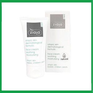 Kem dưỡng da mặt Ziaja Med Atopic Skin Dermatological Formula Face Cream giúp dưỡng ẩm và làm mềm da, giảm khô da (50ml)