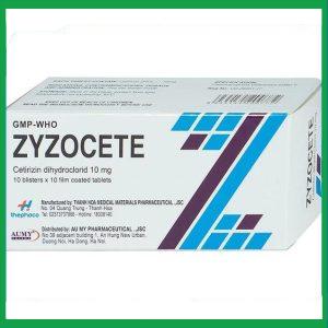 Thuốc Zyzocete Thephaco giảm viêm mũi dị ứng, mày đay (10 vỉ x 10 viên)