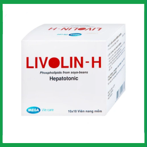Viên nang mềm Livolin-H 300mg cải thiện bệnh gan, chán ăn, đau hạ sườn phải (10 vỉ x 10 viên)
