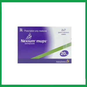 Viên nén Nexium Mups 20mg điều trị trào ngược dạ dày - thực quản, loét dạ dày (2 vỉ x 7 viên)