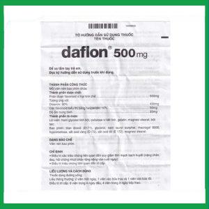 Nhà Thuốc Tiến Thành - Thuốc Daflon 500mg điều trị các triệu chứng liên quan đến suy giảm tĩnh mạch bạch huyết và trĩ cấp (60 viên) 1 Nhà Thuốc Tiến Thành - a2 3 2