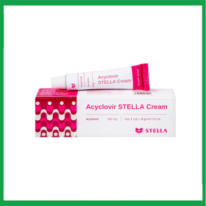 Kem bôi da Acyclovir Stella Cream (5g) điều trị nhiễm virus Herpes simplex