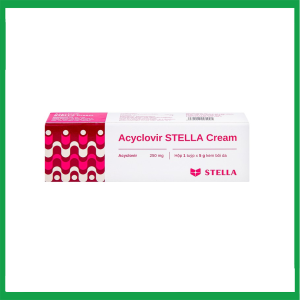 Nhà Thuốc Tiến Thành - Kem bôi da Acyclovir Stella Cream (5g) điều trị nhiễm virus Herpes simplex 2 Nhà Thuốc Tiến Thành - acy1