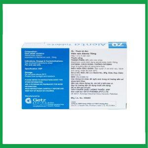 Nhà Thuốc Tiến Thành - Thuốc Alenta 70mg Getz điều trị loãng xương (1 vỉ x 4 viên) 3 Nhà Thuốc Tiến Thành - alen1