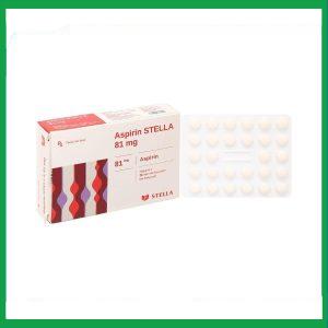 Thuốc Aspirin 81mg phòng ngừa nhồi máu cơ tim, đột quỵ (2 vỉ x 28 viên)