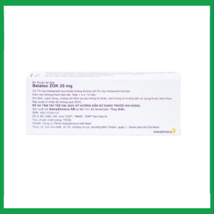Nhà Thuốc Tiến Thành - Thuốc Betaloc Zok 25mg AstraZeneca điều trị tăng huyết áp (1 vỉ x 14 viên) 1 Nhà Thuốc Tiến Thành - b2