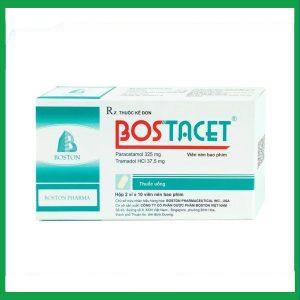 Thuốc Bostacet Boston điều trị các cơn đau từ trung bình đến nặng (2 vỉ x 10 viên)