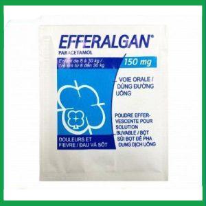 Nhà Thuốc Tiến Thành - Bột sủi Efferalgan 150mg giảm đau hạ sốt (hộp 12 gói) 3 Nhà Thuốc Tiến Thành - bot sui efferalgan 150mg 1