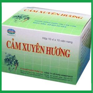Cảm xuyên hương Armephaco hộp 10 vỉ x 10 viên