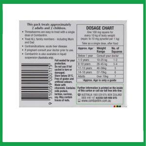 Nhà Thuốc Tiến Thành - Tẩy giun Combantrin Socola Úc (Hộp 4 vỉ x 6 thanh) 2 Nhà Thuốc Tiến Thành - combantrin 1