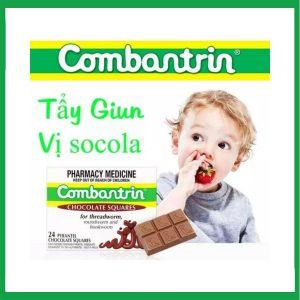 Nhà Thuốc Tiến Thành - Tẩy giun Combantrin Socola Úc (Hộp 4 vỉ x 6 thanh) 1 Nhà Thuốc Tiến Thành - combantrin 2