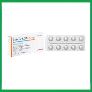 Nhà Thuốc Tiến Thành - Thuốc Concor Cor 2.5mg Merck điều trị suy tim mãn tính (3 vỉ x 10 viên) 1 Nhà Thuốc Tiến Thành - concor 2.5 1