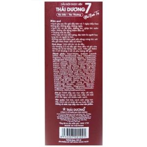 Nhà Thuốc Tiến Thành - Dầu gội dược liệu Thái Dương 7 ( 200ml) 2 Nhà Thuốc Tiến Thành - dau goi TD 1