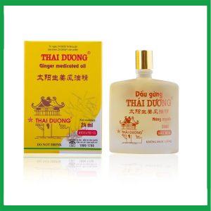 Dầu gừng Thái Dương chai dầu xoa 24ml
