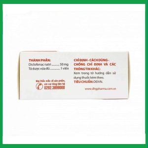 Nhà Thuốc Tiến Thành - diclofenac 50mg dhg 1