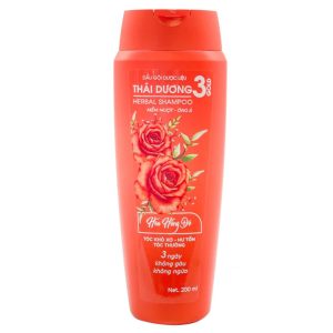 Dầu gội dược liệu Thái Dương 3 GOLD (Hoa Hồng Đỏ) 200ml