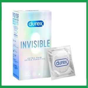 Durex Invisible 10 cái Extra Thin Extra Sensitive