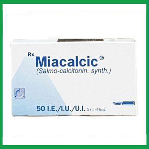 Dung dịch tiêm Miacalcic Novartis ngừa mất xương cấp tính, điều trị bệnh Paget, tăng canxi máu ác tính (5 ống)